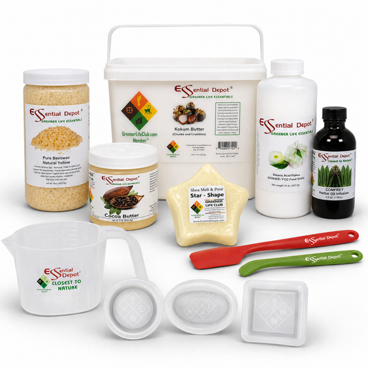Lotion Bar Making Kit (DECONSTRUCTED) - Basic - Comfrey