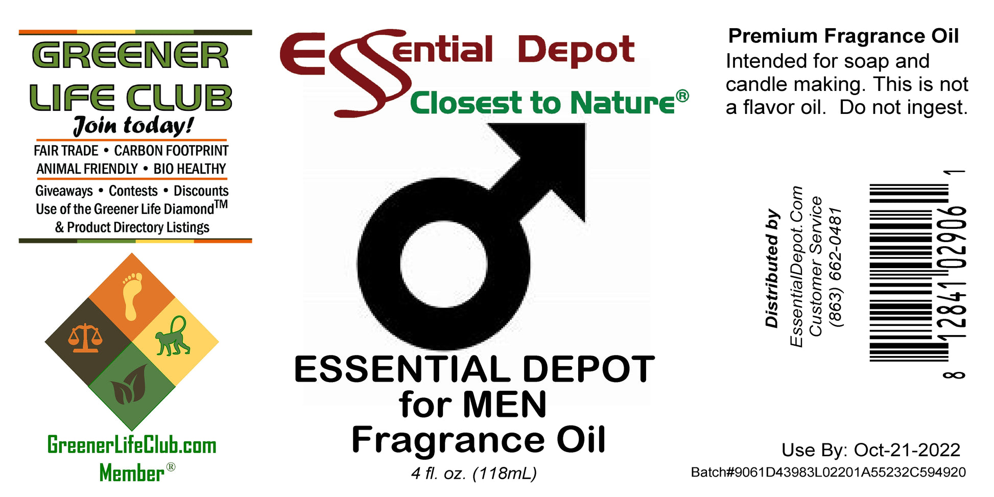 Essential Depot for Men Fragrance Oil - 4 oz.