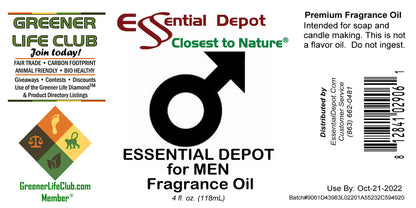 Essential Depot for Men Fragrance Oil - 4 oz.