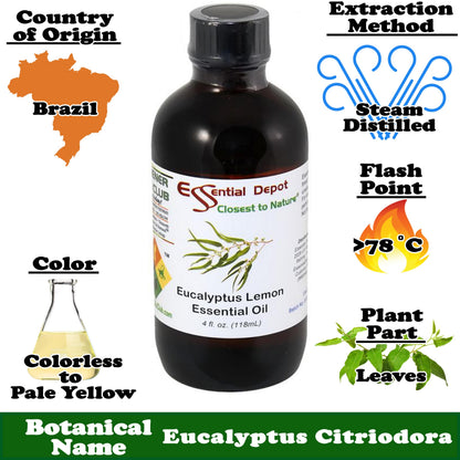 Eucalyptus Lemon Essential Oil - 4 oz.