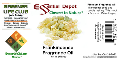 Frankincense Fragrance Oil - 4 oz.