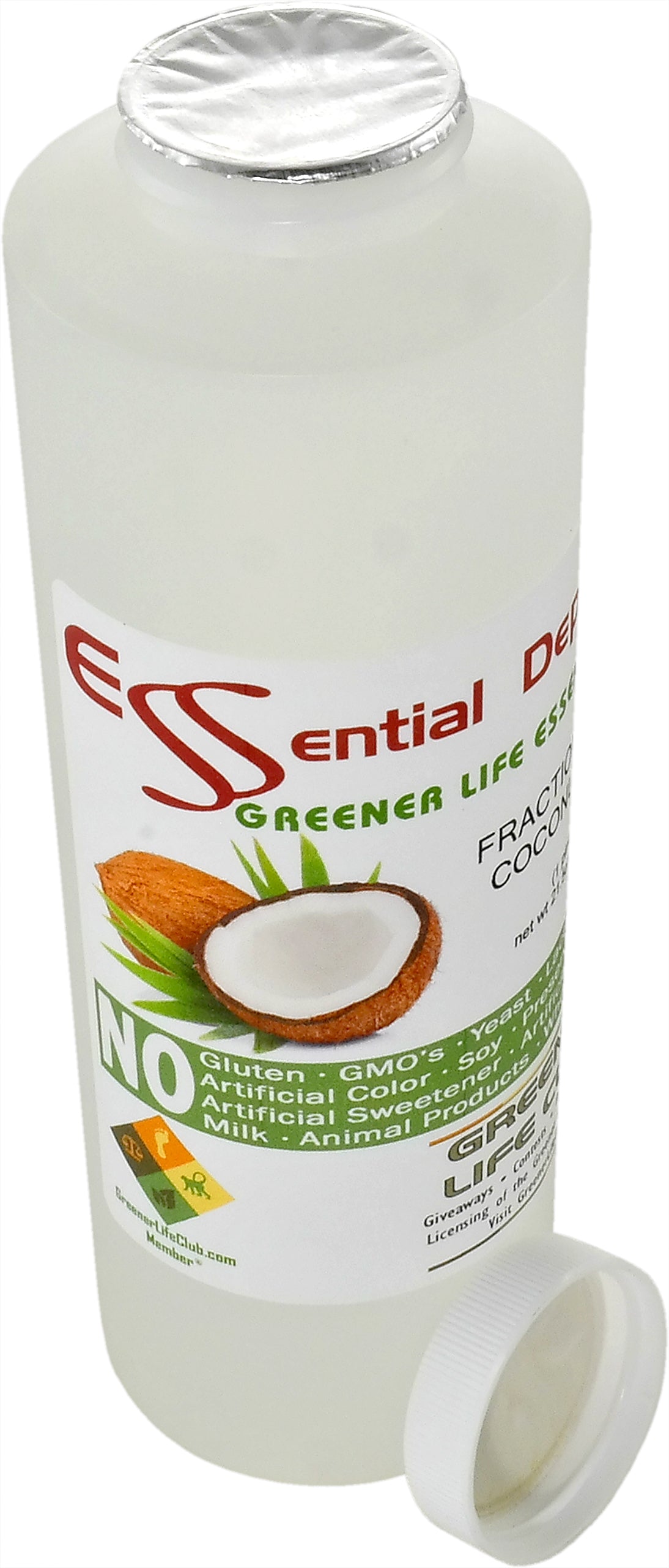 Coconut Oil - MCT Oil - Fractionated - Liquid - C6, C8, C10 - 1 Pint - Food Grade - Non GMO