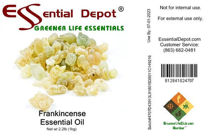 Frankincense Essential Oil - 1 kg. - Approx 2.2 lbs.