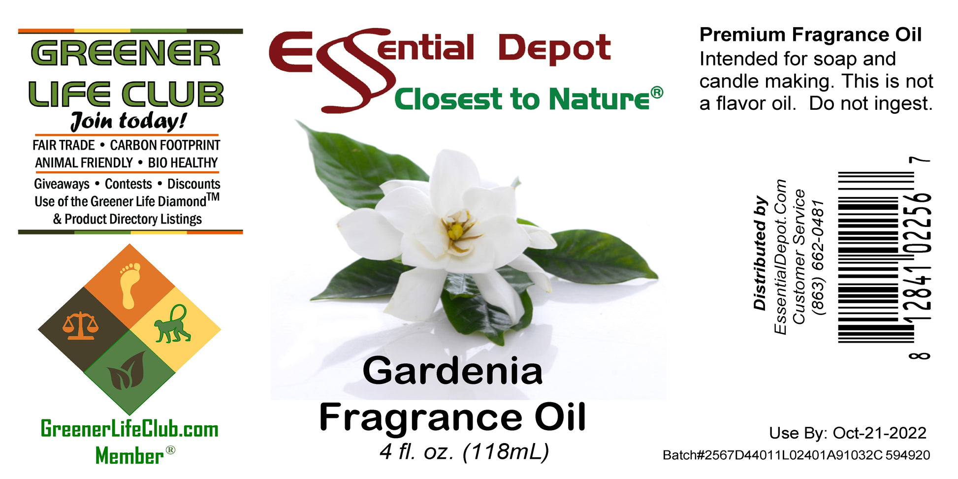 Gardenia Fragrance Oil - 4oz