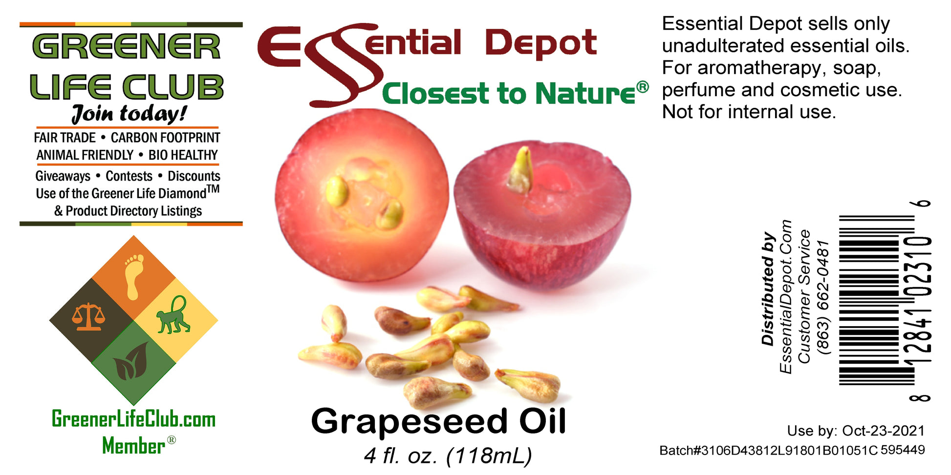 Grapeseed Oil - 4 oz.