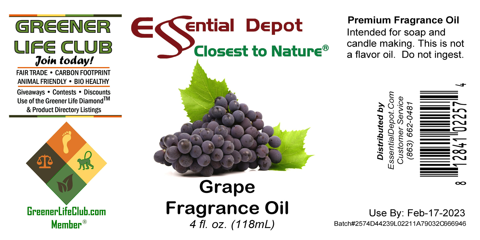 Grape Fragrance Oil - 4 oz.