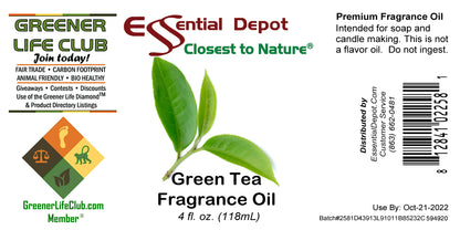 Green Tea Fragrance Oil - 4 oz