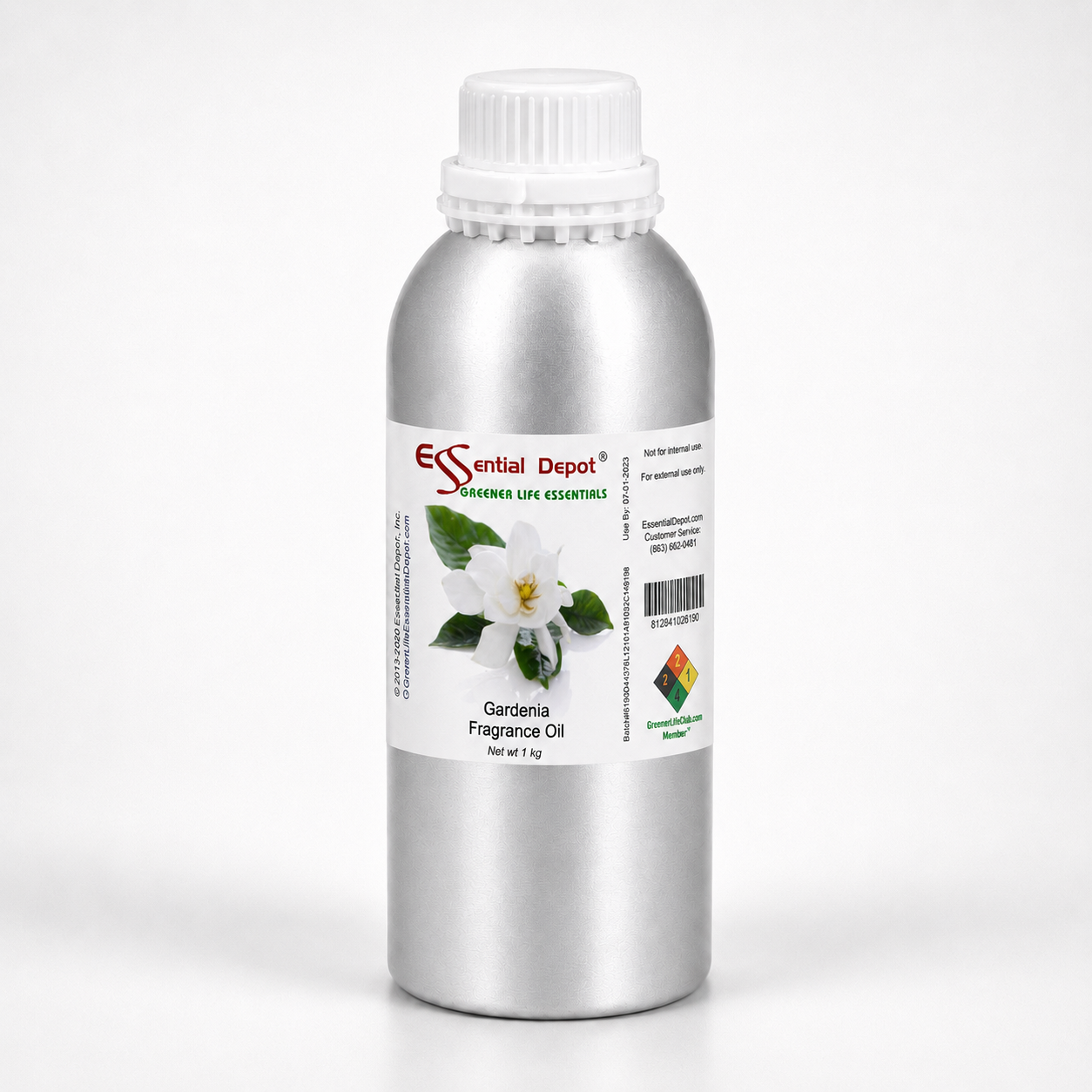 Gardenia Fragrance Oil - 1 kg. - Approx 2.2 lbs.