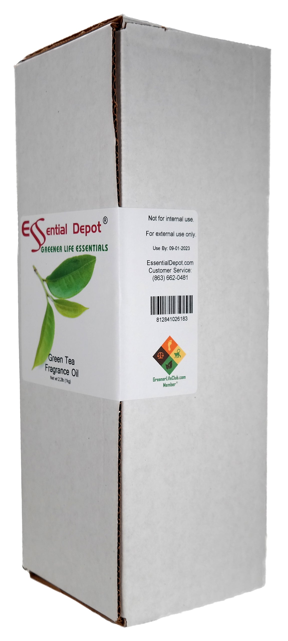 Green Tea Fragrance Oil - 1 kg. - Approx 2.2 lbs.