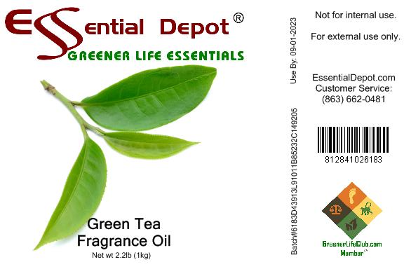 Green Tea Fragrance Oil - 1 kg. - Approx 2.2 lbs.