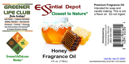 Honey Fragrance Oil - 4 oz.