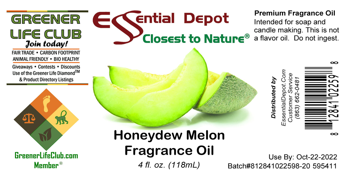 Honeydew Melon Fragrance Oil - 4 oz.