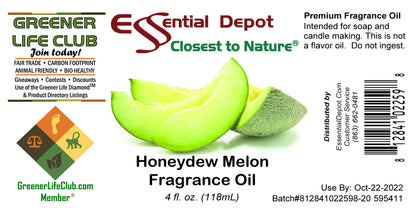 Honeydew Melon Fragrance Oil - 4 oz.