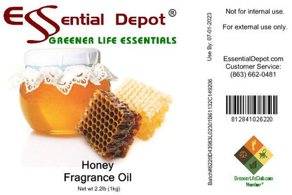 Honey Fragrance Oil - 1 kg. - Approx 2.2 lbs.