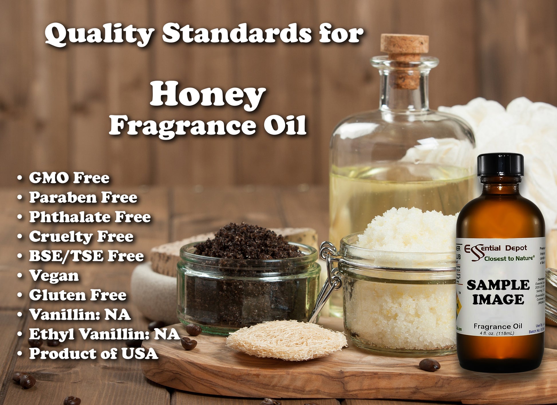 Honey Fragrance Oil - 4 oz.
