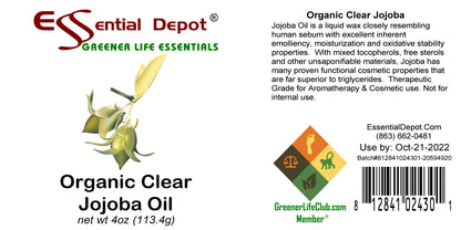 Jojoba Organic Clear 4 oz.