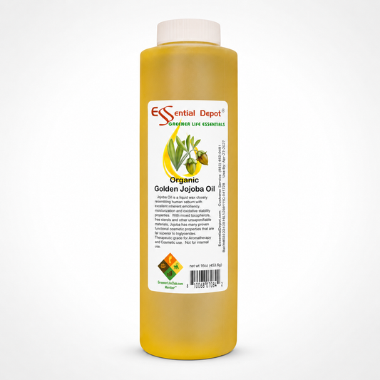 Jojoba Organic Golden 16 oz. - use container independently or to refill your favorite container