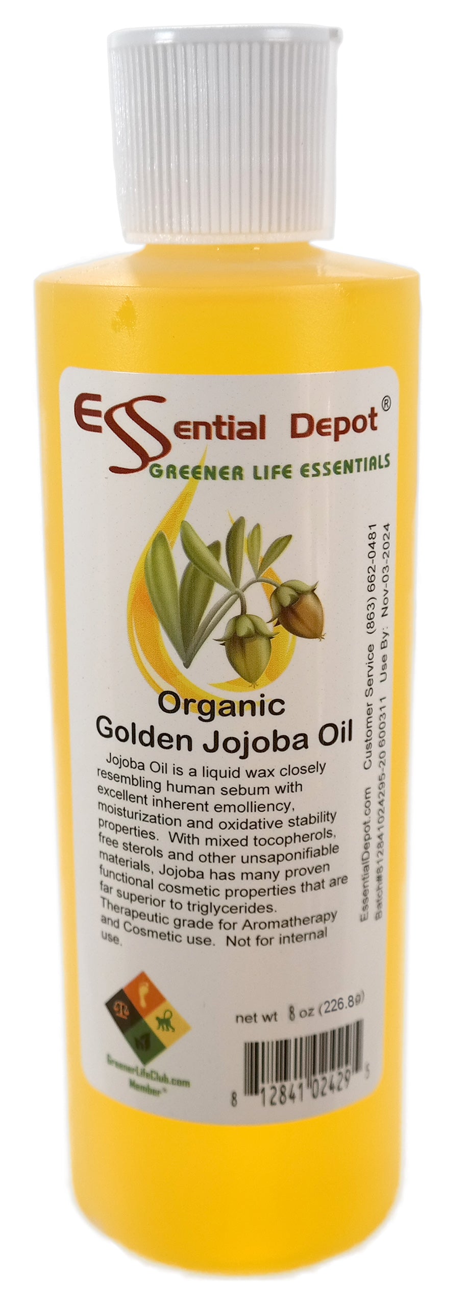 Jojoba Organic Golden 8 oz.