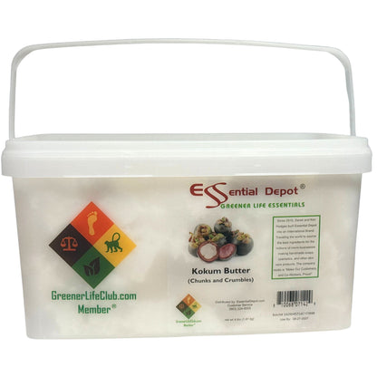 Kokum Butter Chunks and Crumbles - 4 lb (1.81 kg) - Refined - Deodorized - Non Comedogenic