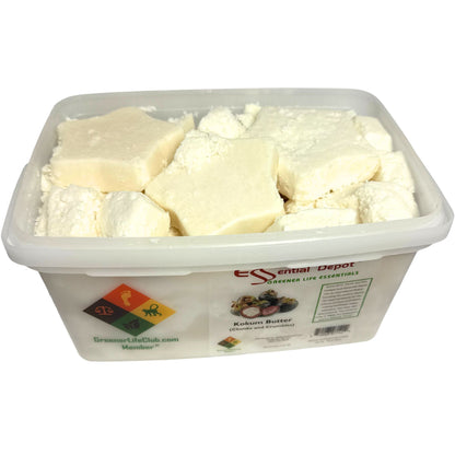 Kokum Butter Chunks and Crumbles - 4 lb (1.81 kg) - Refined - Deodorized - Non Comedogenic