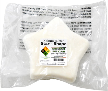 Kokum Butter Star - 3.0 oz (85 g) - No Additives - Odorless - Non Comedogenic