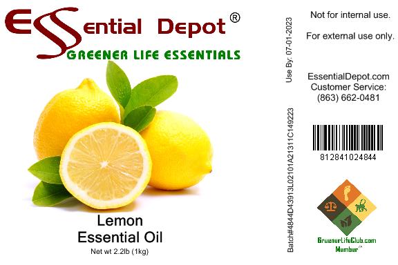 Lemon Essential Oil - 1 kg. - Approx 2.2 lbs.