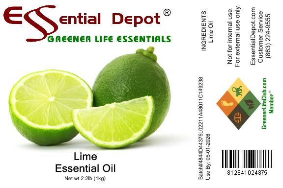 Lime Essential Oil - 1 kg. - Approx 2.2 lbs.
