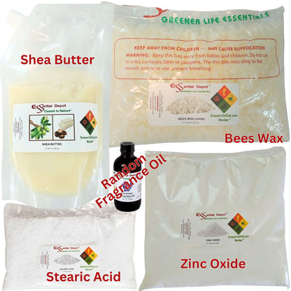 Lotion Bar Making Kit (DECONSTRUCTED) - Zinc Oxide
