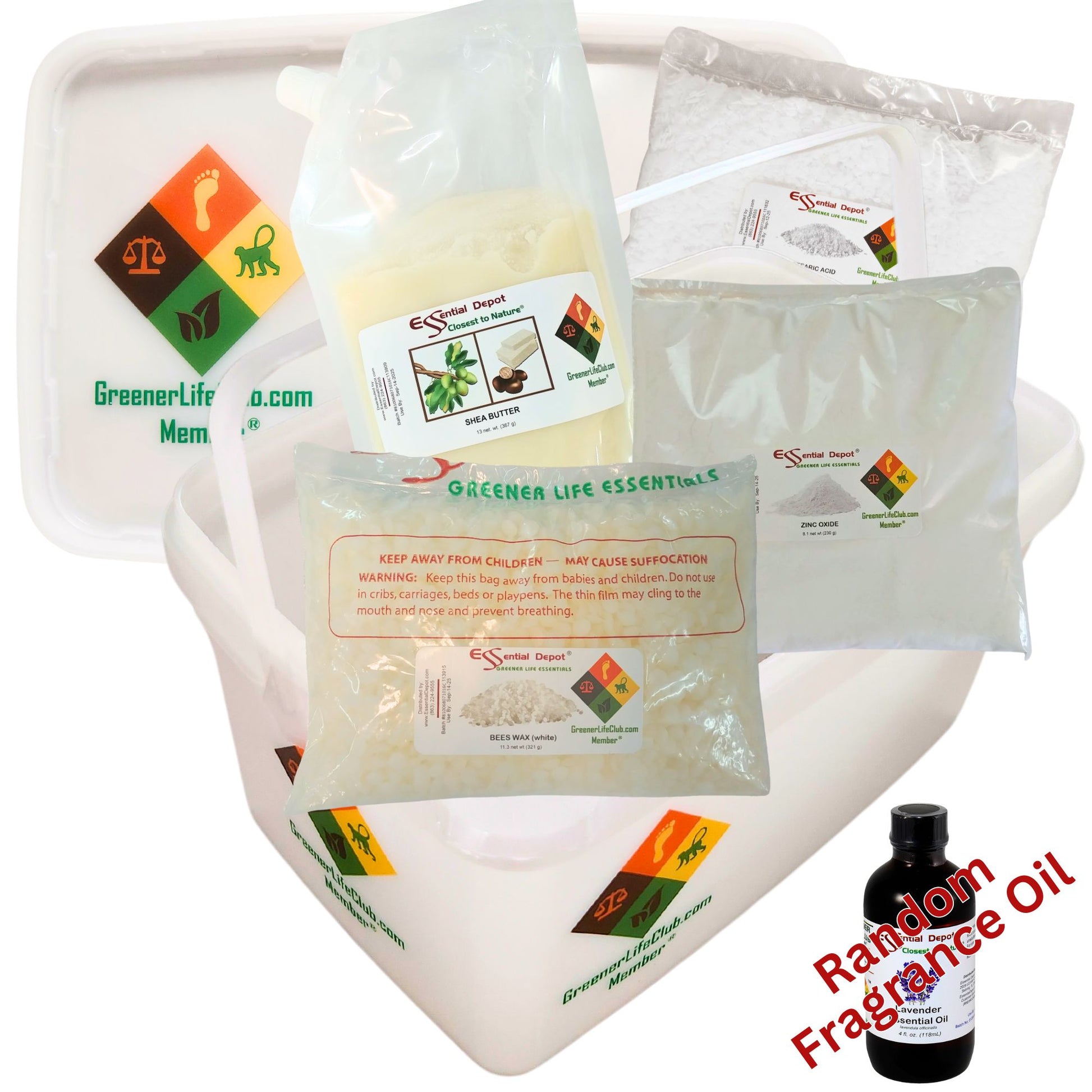 REFILL Pack - Lotion Bar Making Kit (DECONSTRUCTED) - Basic - Zinc Oxide
