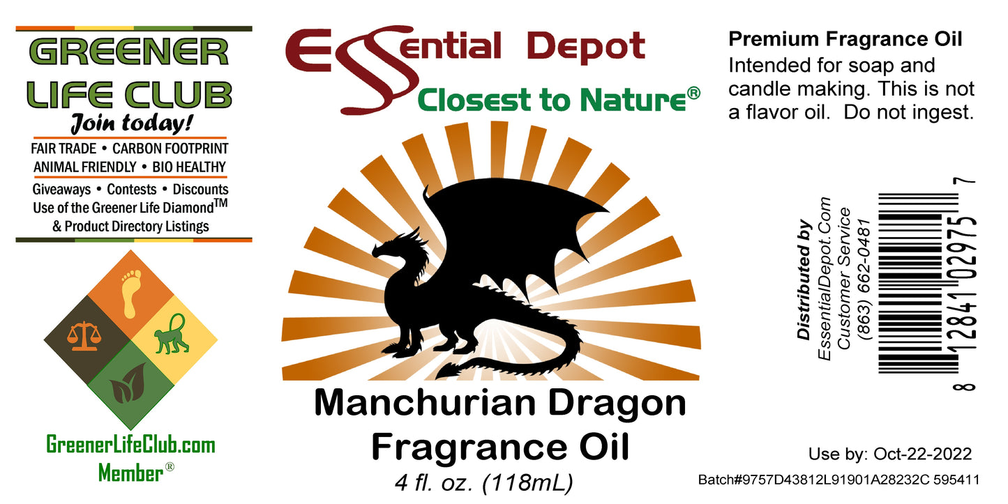 Manchurian Dragon Fragrance Oil - 4 oz.