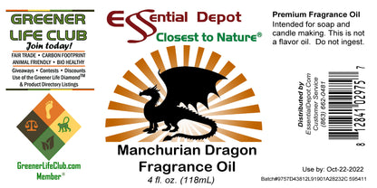 Manchurian Dragon Fragrance Oil - 4 oz.