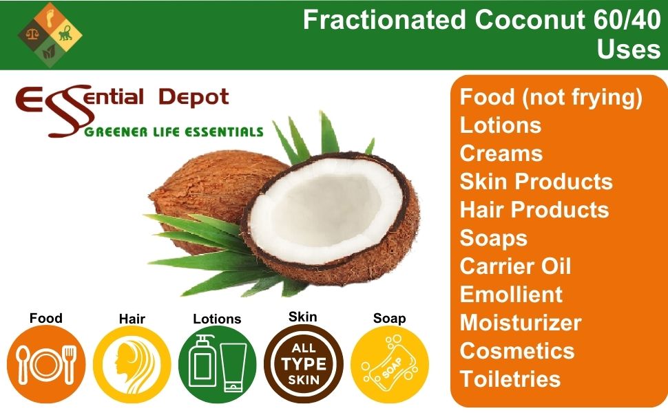 Coconut Oil - MCT Oil - Fractionated - Liquid - C6, C8, C10 - 1 Pint - Food Grade - Non GMO