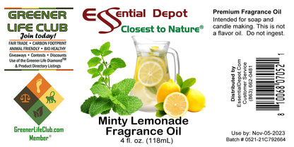 Minty Lemonade Fragrance Oil - 4oz