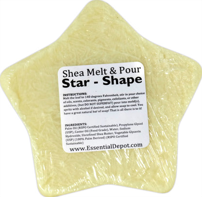 Shea Melt and Pour - 3.5oz (99 grams) Star