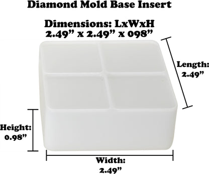R.E.D. MultiPurpose Diamond MOLD - for use by hand or with The R.E.D. Press - NSF, Food Grade