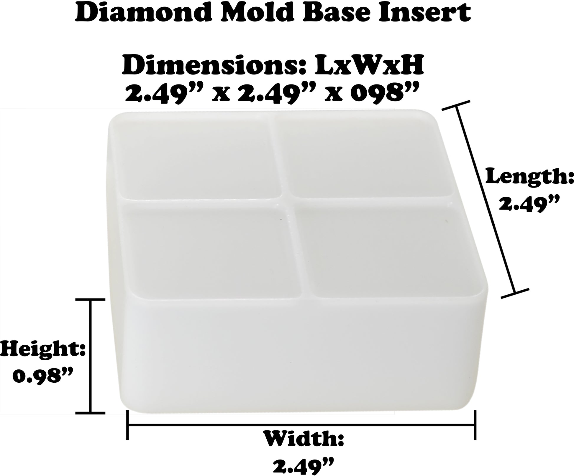 R.E.D. MultiPurpose Diamond MOLD - MOLD ONLY - for use by hand or with The R.E.D. Press