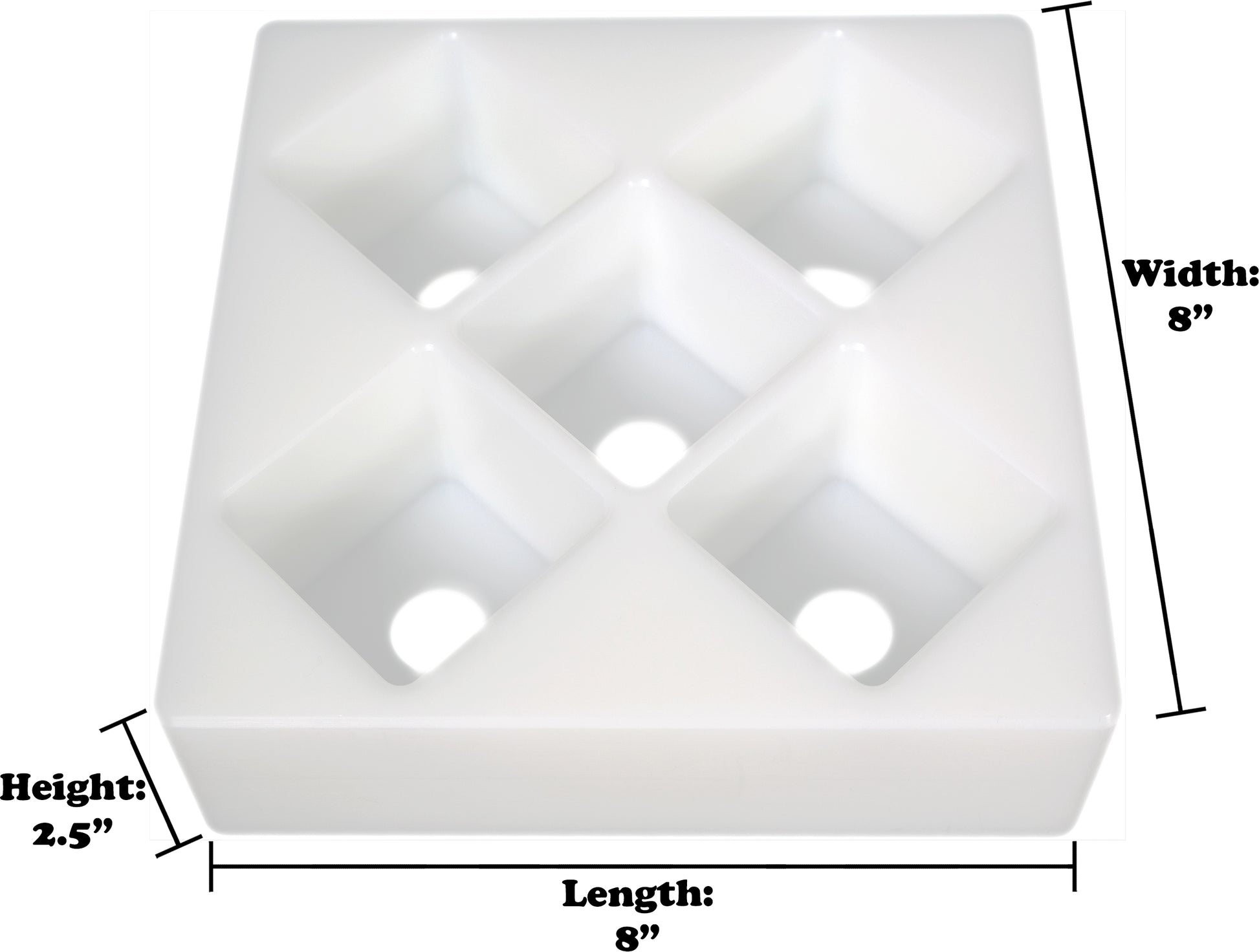 R.E.D. MultiPurpose Diamond MOLD - for use by hand or with The R.E.D. Press - NSF, Food Grade
