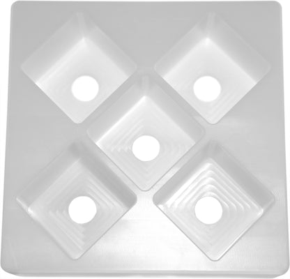 The R.E.D. Bath Bomb Press with 5 Bath Bomb Diamond Mold, Pushers and Pucks