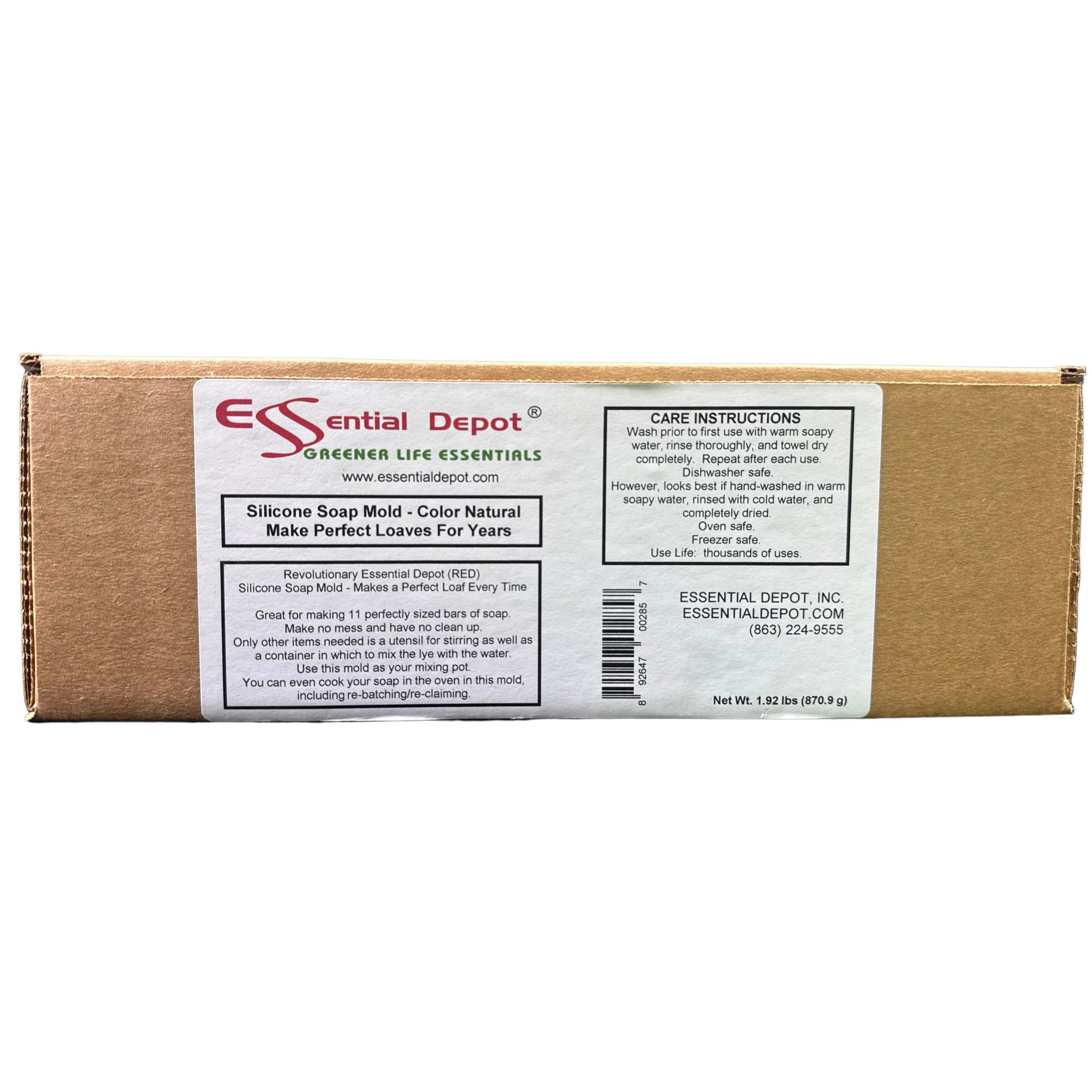 R.E.D. Silicone Soap Mold - COLOR NATURAL - NEW and UNUSED but outside of Specifications