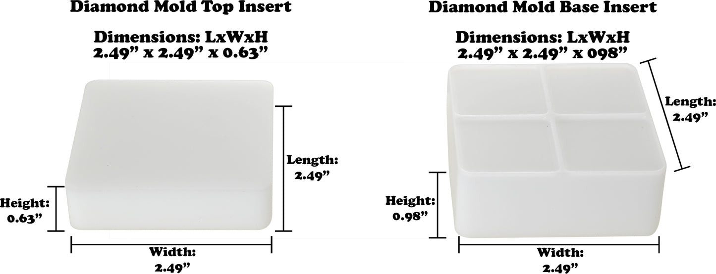 The R.E.D. Bath Bomb Press with 5 Bath Bomb Diamond Mold, Pushers and Pucks