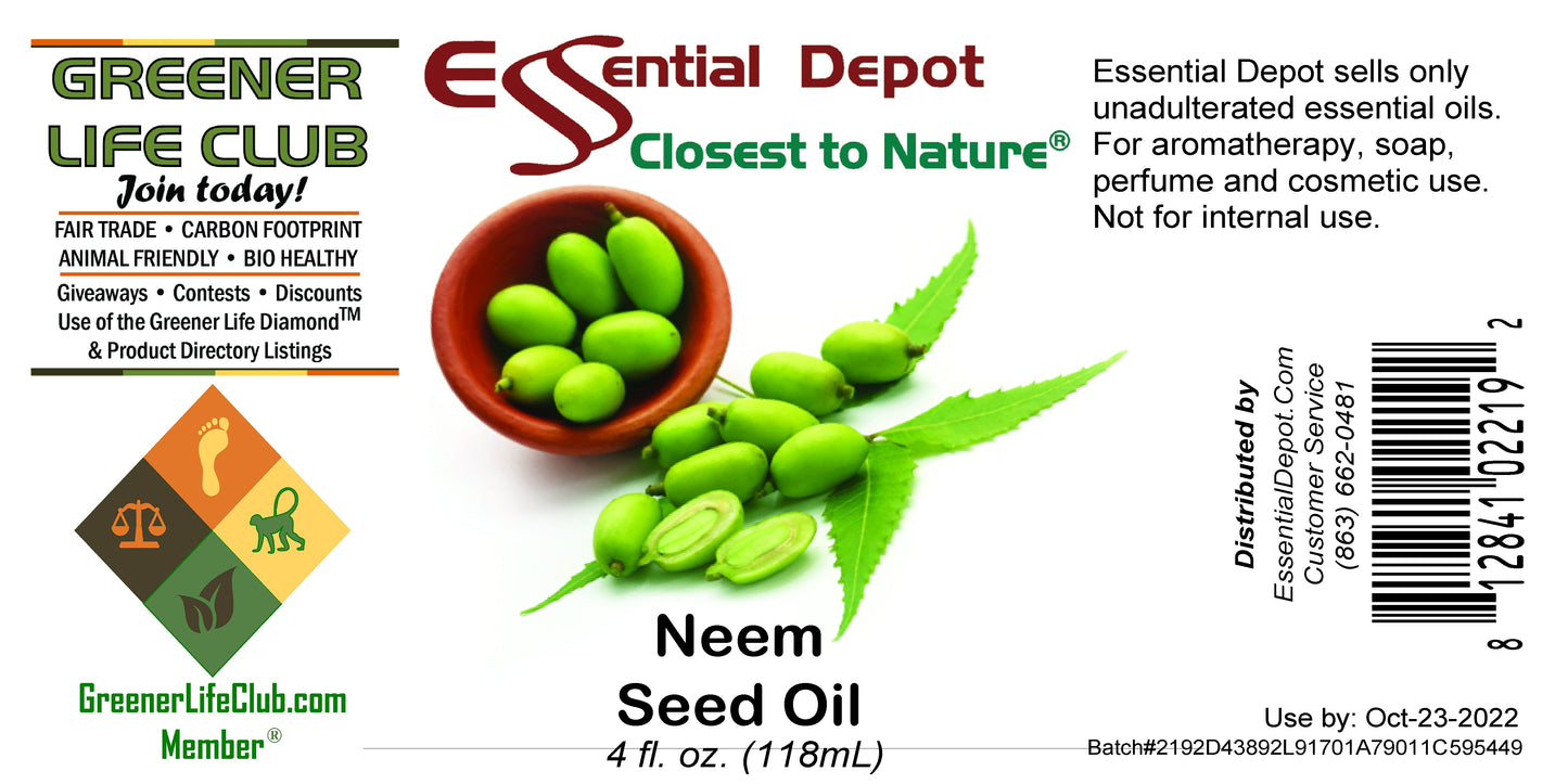 Neem Seed Oil - 4 oz.