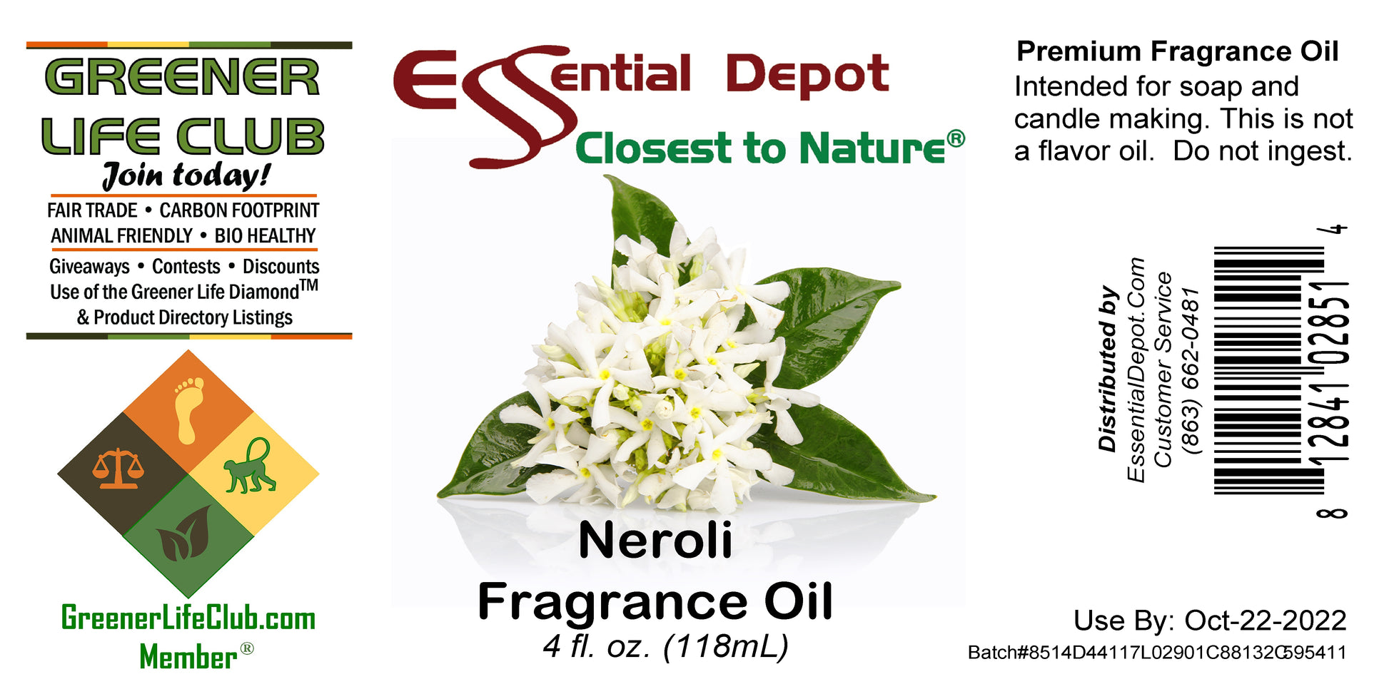 Neroli Fragrance Oil - 4 oz.
