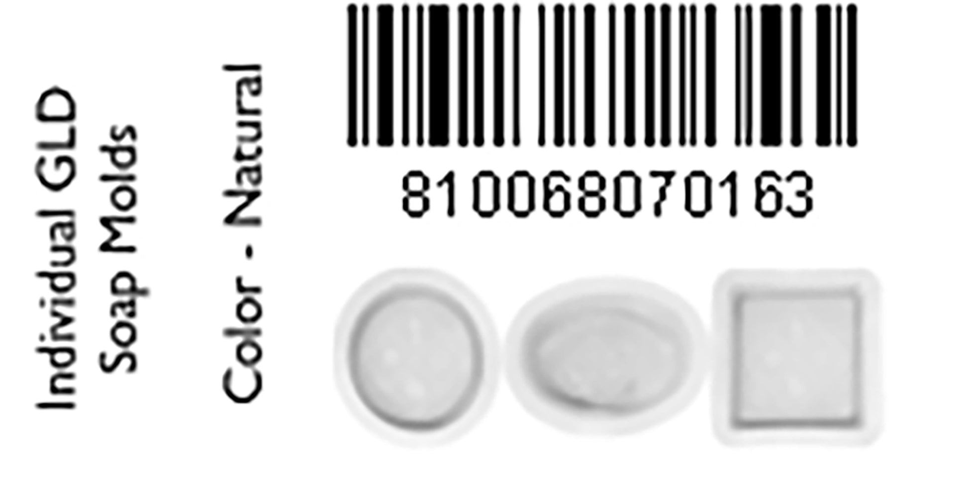 R.E.D. Silicone Individual Soap Molds - Color: Natural - 3 Pack
