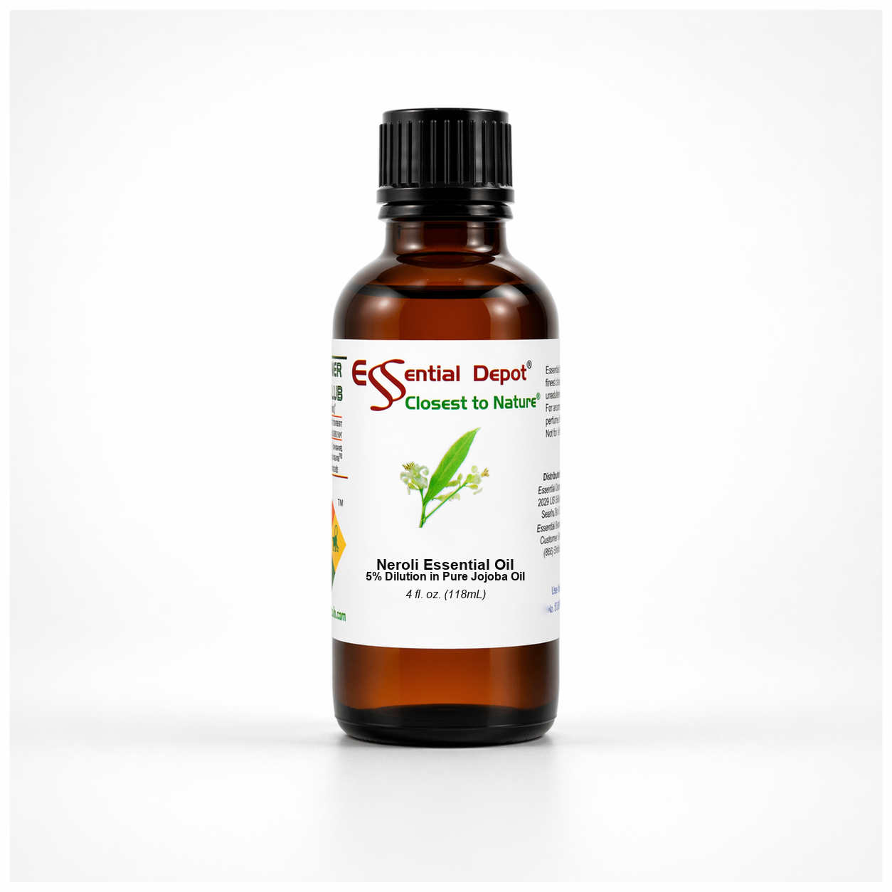 Neroli 5% Dilution in Pure Jojoba - 4 fl oz