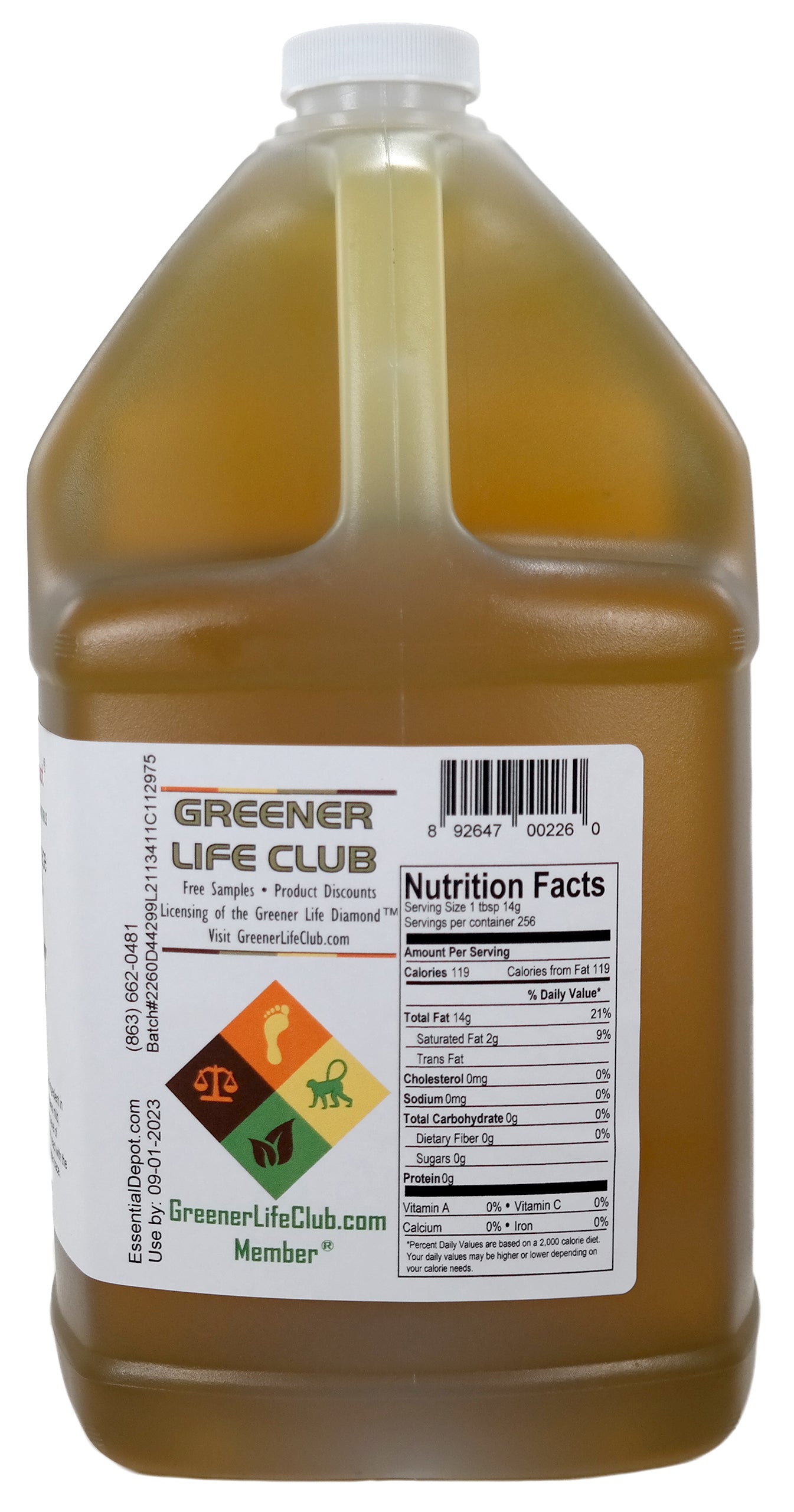 Olive Oil - Pomace Grade - 2 Gallons - 2 x 1 Gallon Containers - Food Grade - No Additives