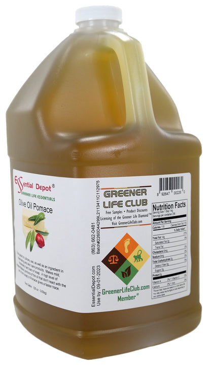 Olive Oil - Pomace Grade - 2 Gallons - 2 x 1 Gallon Containers - Food Grade - No Additives