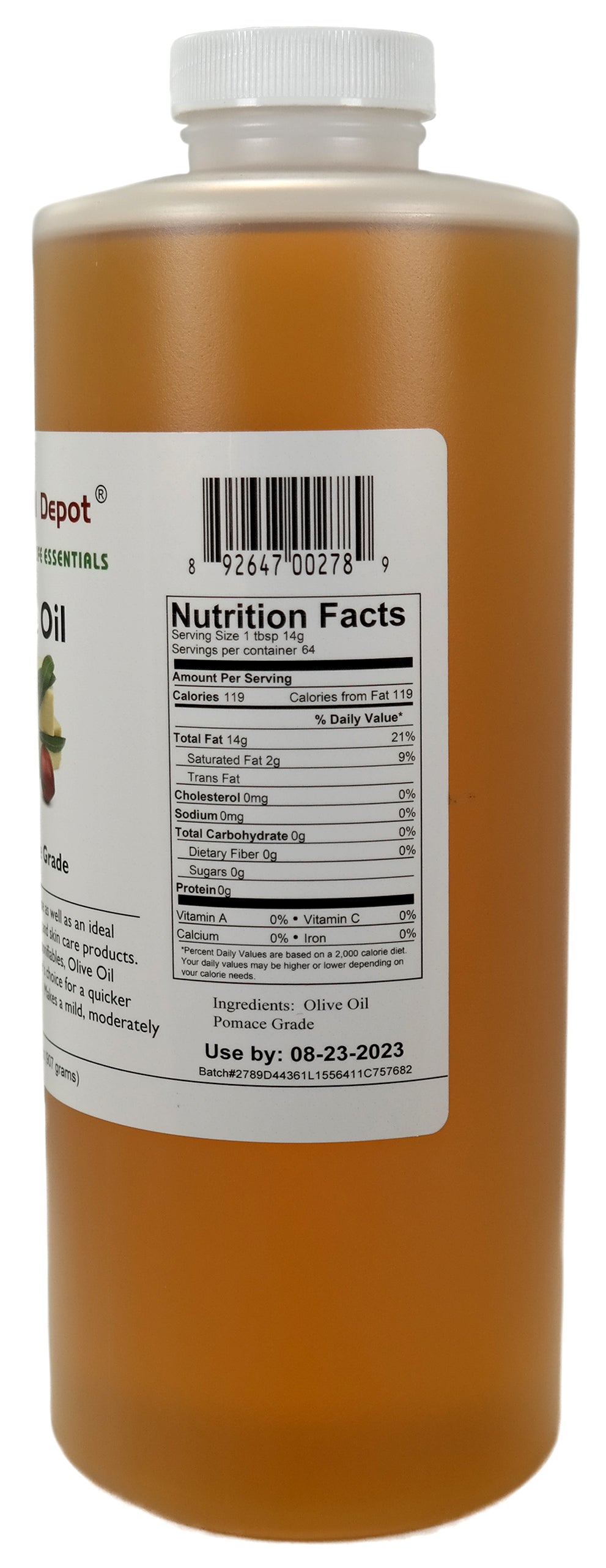 Olive Oil - Pomace Grade - 5 Quarts (32 oz per container) - Food Grade - No Additives