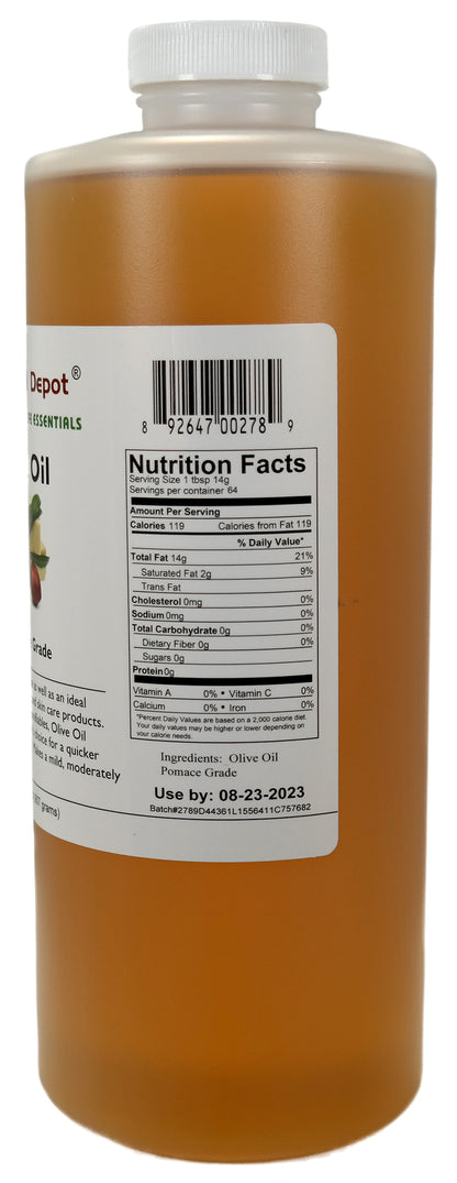 Olive Oil - Pomace Grade - 5 Quarts (32 oz per container) - Food Grade - No Additives