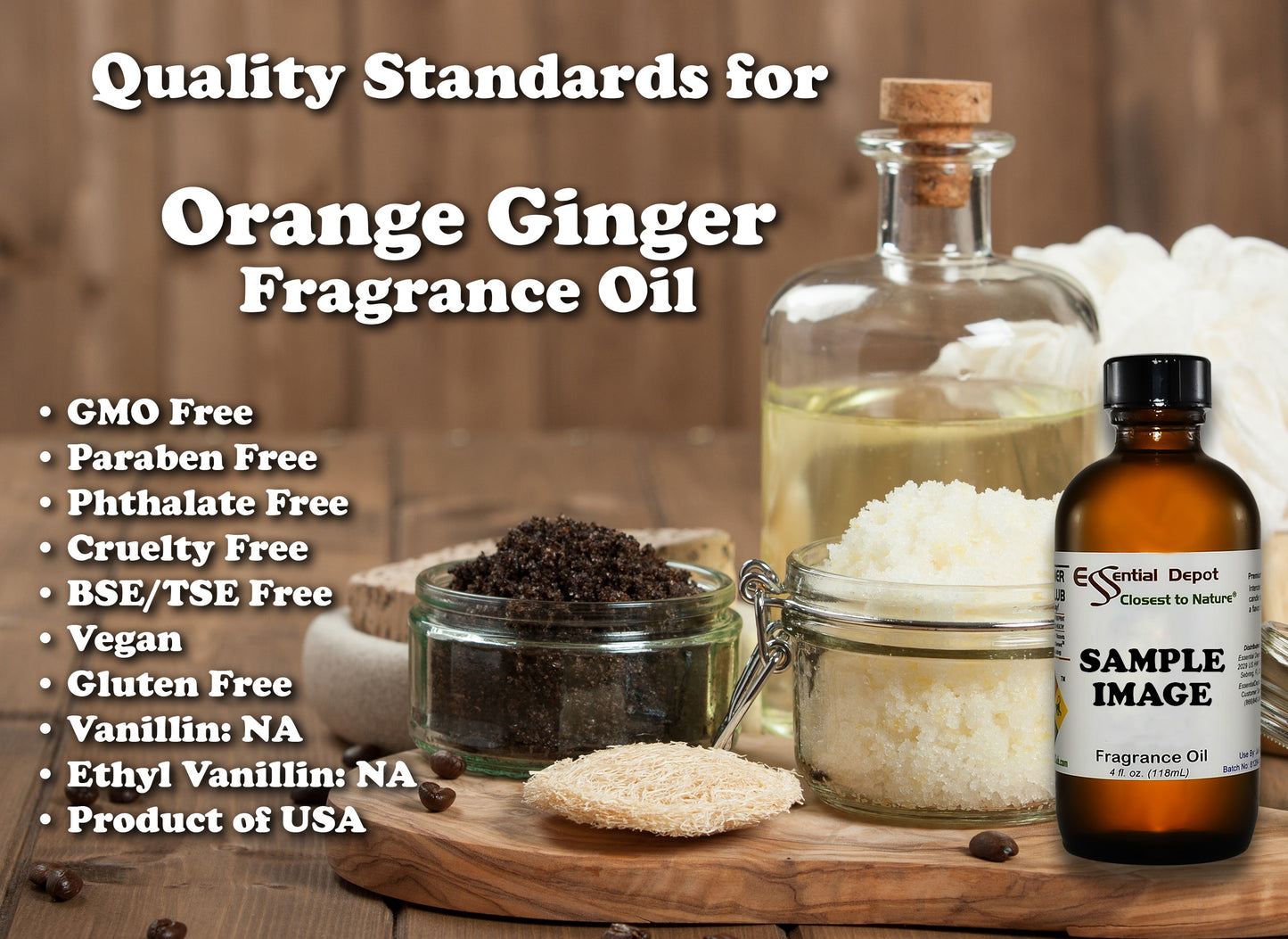 Orange Ginger Fragrance Oil - 4 oz.