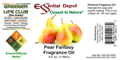 Pear Fantasy Fragrance Oil - 4 oz.